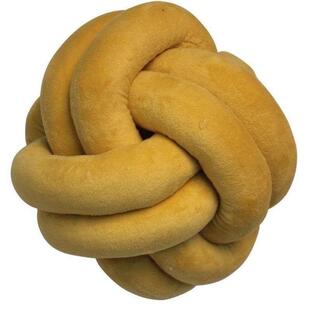 Knotted Plush Ball Round Throw Pillow Waist Back Cushions