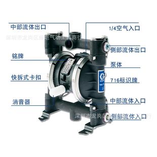 GRACOHUSKY 气动隔膜泵D5211铝泵D5411不锈钢D5C911 716
