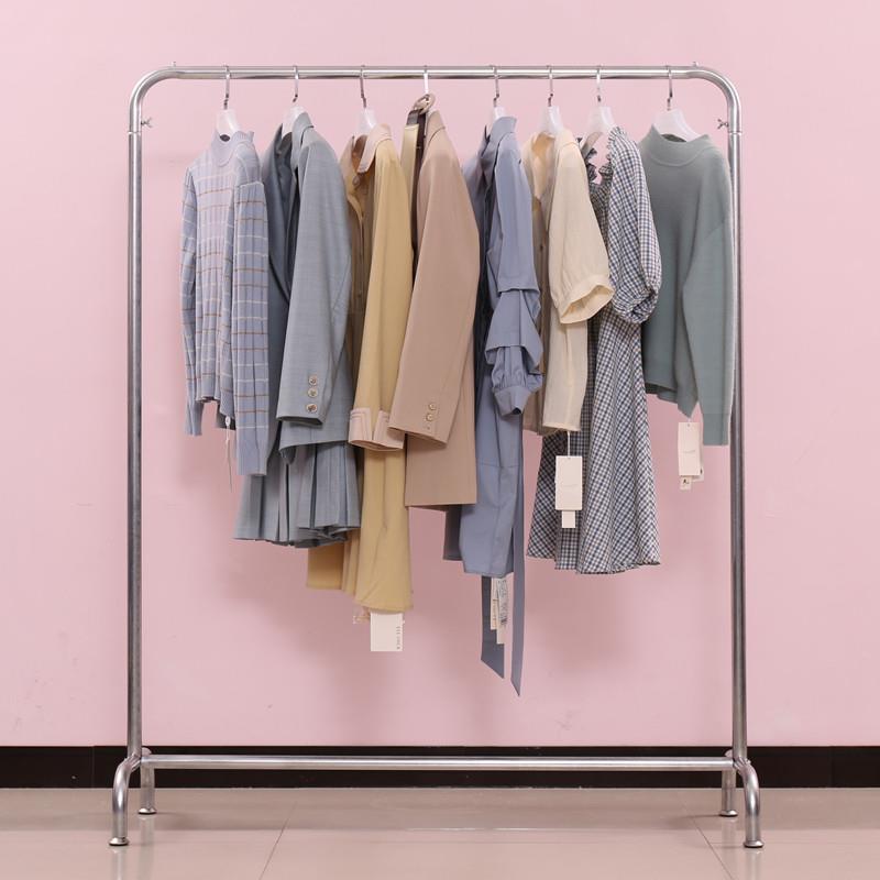 简易婚纱架落地水管晾衣架服装店展示架男女装挂衣架室内外晾晒架