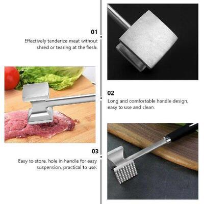 Stainless Steel Beef Hammer Meat Pounding Mallet