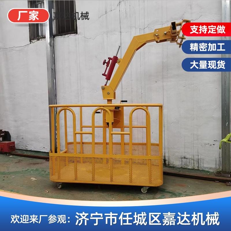 现货销售建筑工地用吊车吊篮施工载人360度旋转自平衡吊笼吊篮