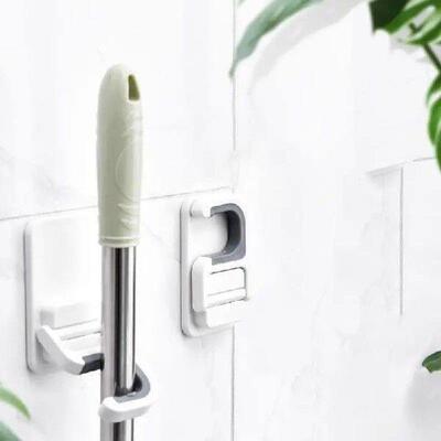 Broom Holder Wall Mount Punch Free Broom And Mop Racks