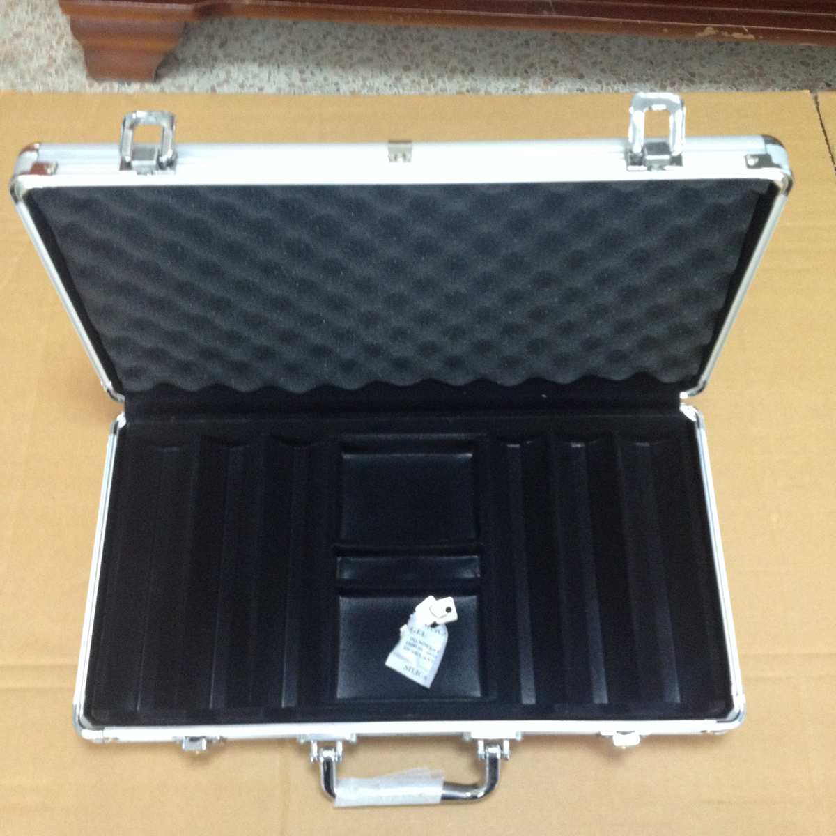 铝合金筹码箱abs银黑圆角现货筹码包装箱手提工具箱铝合金工具箱