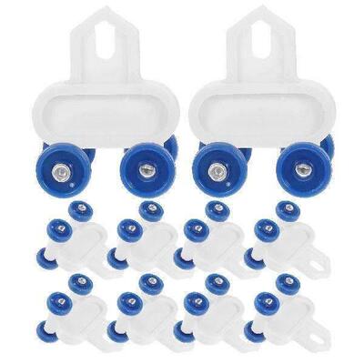 20 Pcs Curtain Track Pulley Hook Roller Rollers Rail