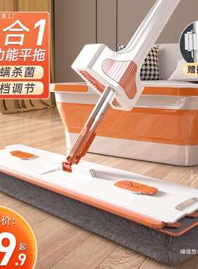 拖把家用一拖净免手洗2026新款懒人平板无痕拖地家用拖布