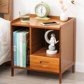 多功能床头柜家用卧室简约落地收纳柜置物架小户型边几床边柜严选