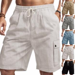 men bamboo knot beach Outdoor linen workwear