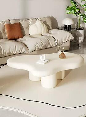 热销爆奶油风UPM云茶桌现代简约网款红小厅矮桌客家用小型创意朵