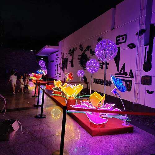 中秋牡丹花荷花莲花灯大型春节元宵花灯灯光秀户外景观装饰庭院灯