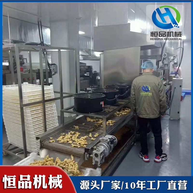 现货出售小酥肉预炸设备 全自动小酥肉预炸机加油炸机整套流水线