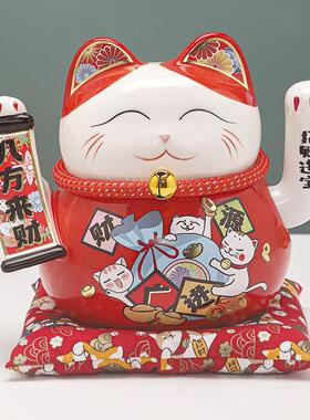 摇银手招财WSJ8187猫摆件开业小店铺收台前台家客厅装饰乔迁新居