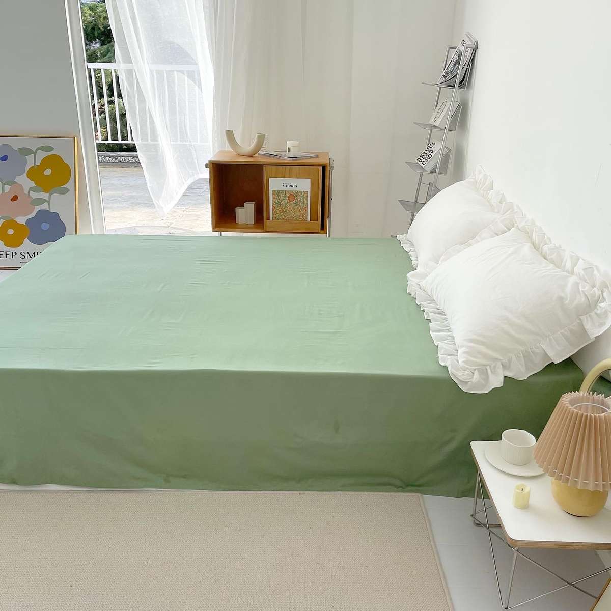 柔软床温柔笠棉细腻支50保｜全拥抱纯色磨毛单件且加厚秋冬床单