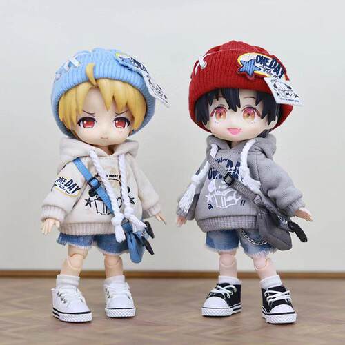 ob11娃衣 星星小狗套装 p9素体 阿巳 UF12 妖精体 D男12分bjd衣服