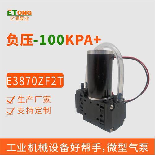 双头抽气泵高真空泵长寿命微型泵24v直流有刷电机小型抽气泵迷你