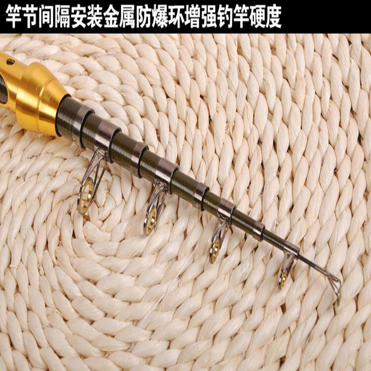 新款直销供应鱼竿超短节小海竿钓鱼竿迷你便携碳素小海杆 抛竿跨