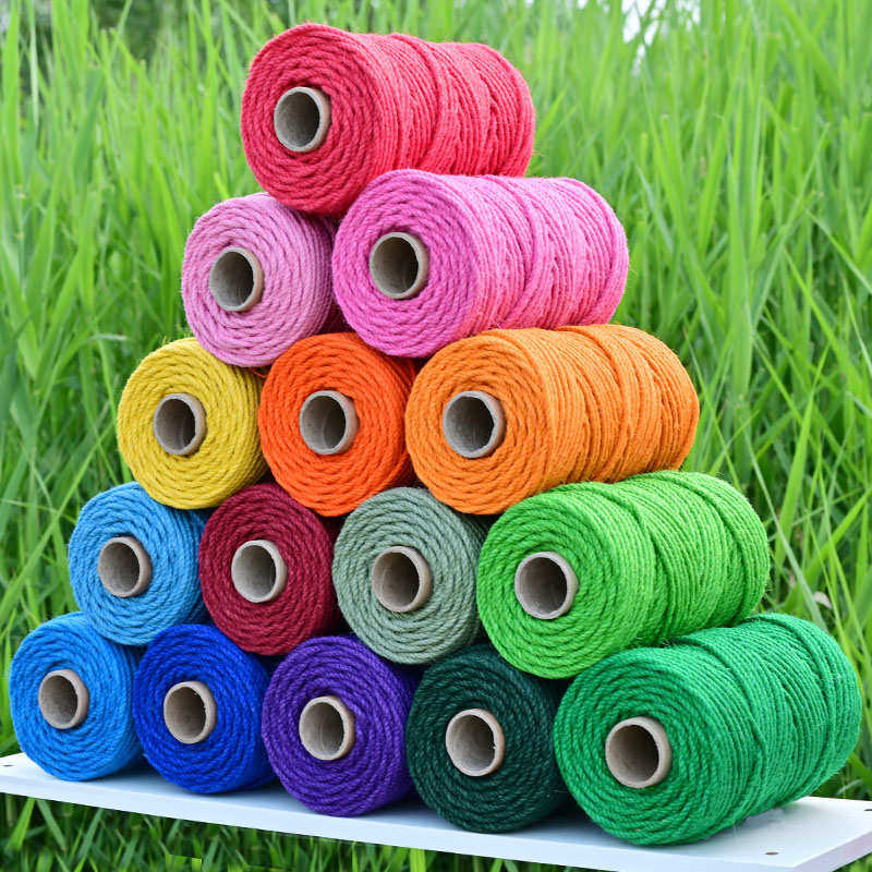 4.5mm彩色麻绳diy手工编织花瓶猫爬架磨爪猫抓板绳子捆绑绳装饰绳,居家布艺,绳子,淘宝优惠券,粉丝福利购,淘宝优惠卷