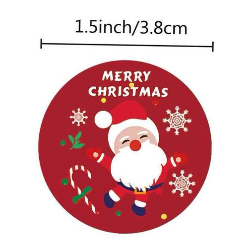 Christmas sticker roll 3.8cm gift box Sealing label decorate