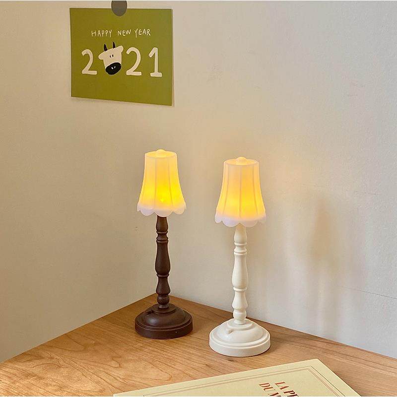 ins复古迷你小夜灯桌面装饰氛围灯摆件学生宿舍卧室led台灯床头灯,家装灯饰光源,装饰台灯,淘宝优惠券,粉丝福利购,淘宝优惠卷