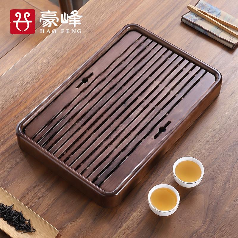 茶盘家用实木茶盘功夫茶具茶台茶海储水托 托盘茶台储接水盘父亲
