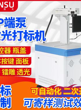 非标定制15w20w30wEP端泵激光打标机 高精度塑料剥漆透光镭雕机