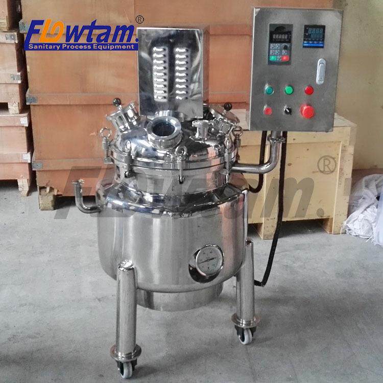 不锈钢卫生级乳化罐乳化剪切搅拌罐304100L不锈钢均质搅拌罐