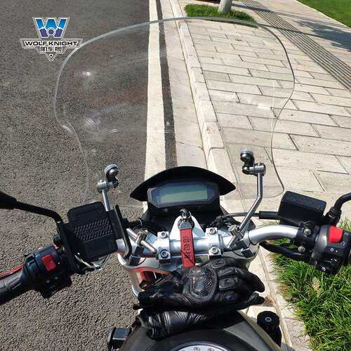 肌车狼适用赛科龙RE2 RE3 RZ3S风挡前挡风板前挡风玻璃复古改装件