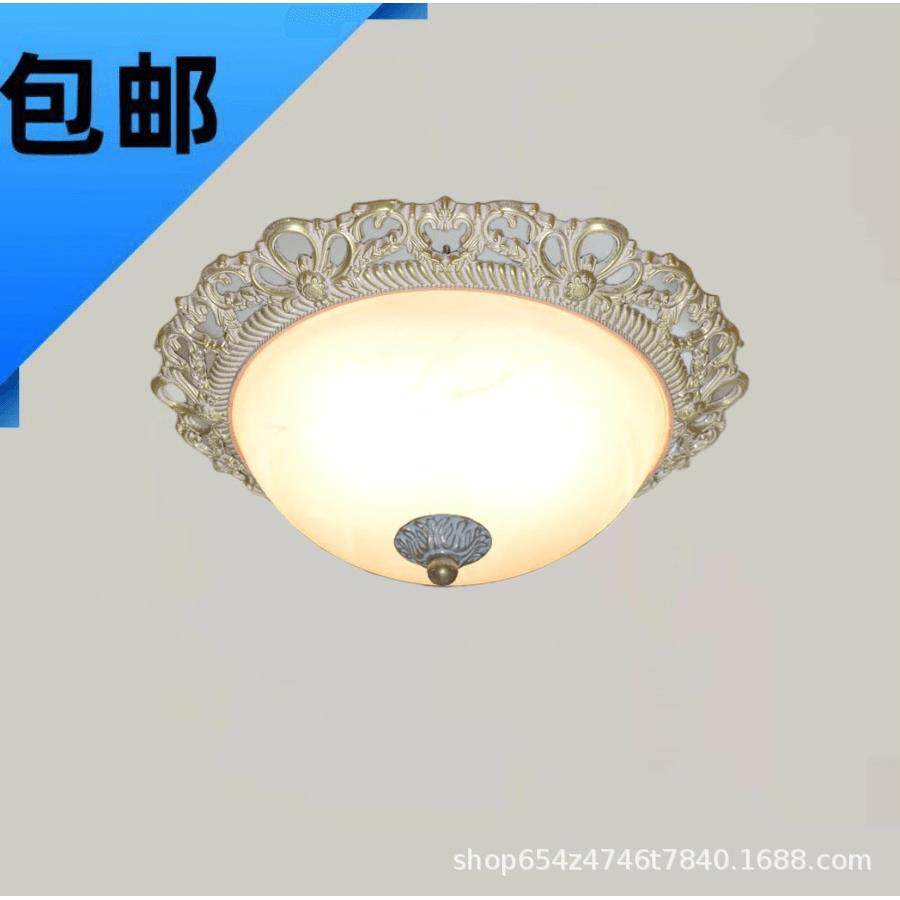 地中海风格蓝色吸顶灯欧式铁艺美式餐厅卧室书房走廊过道阳台灯