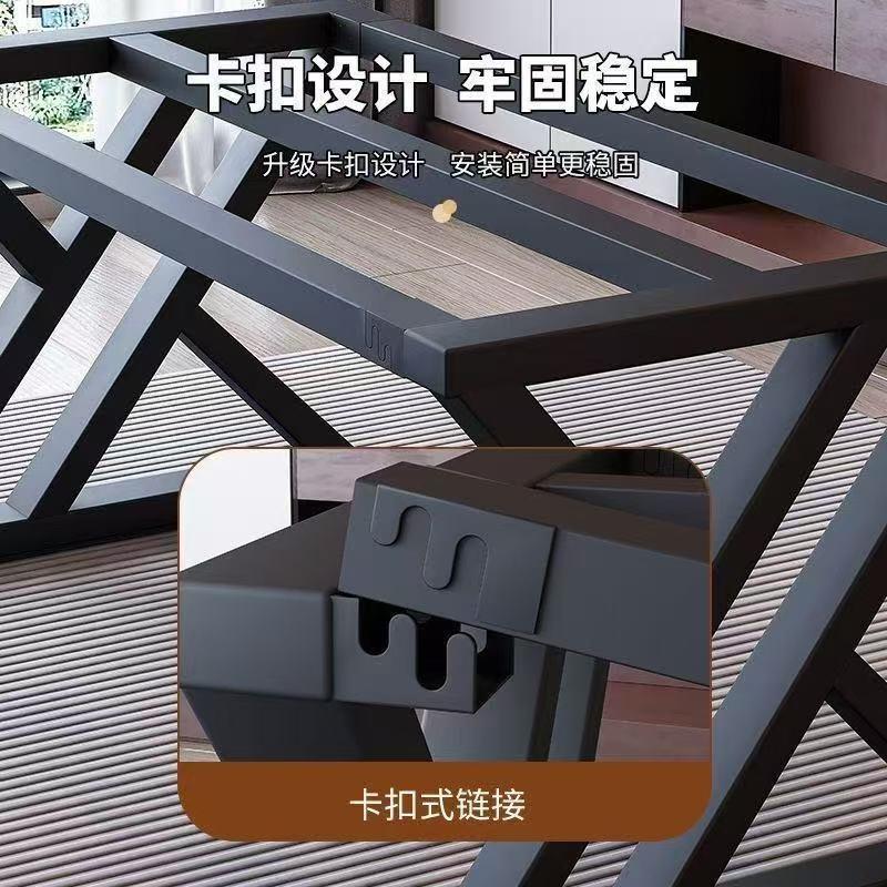 岩板支架架子桌面办公桌桌餐桌电脑茶几暴力书桌铁艺桌腿支架驰翁