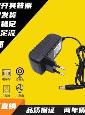 欧规100-240V50/60HzAC/DC OUTPUT:+ 12V 2.0A电源适配器充电插头