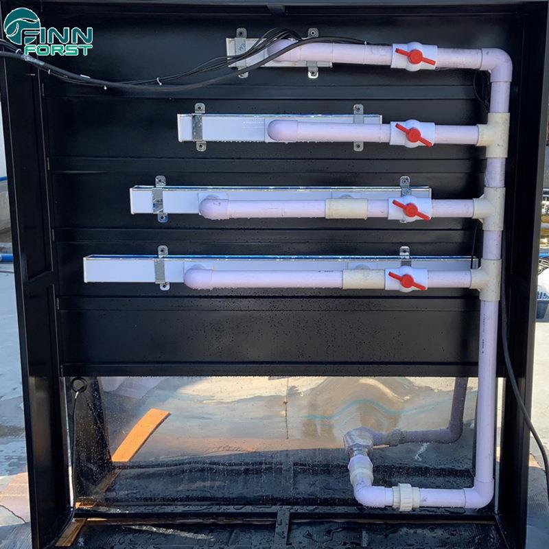 水幕墙流水墙带灯光鱼池景观叠水背景墙户外亚克力七彩瀑布出水口