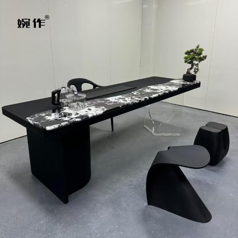 需定制婉作新中式茶桌椅组合2025新款禅意会客高级感茶室会所洽谈