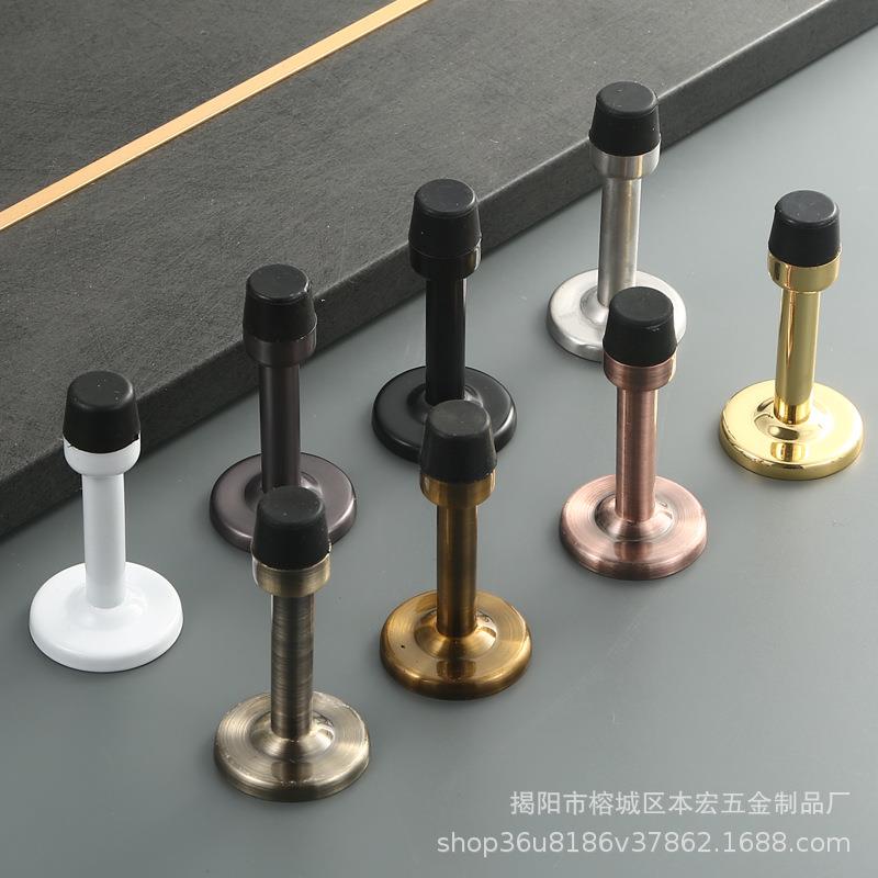免打孔门门挡阻门器防器玻璃限位不锈钢佐致(收门顶门阻撞橡胶门