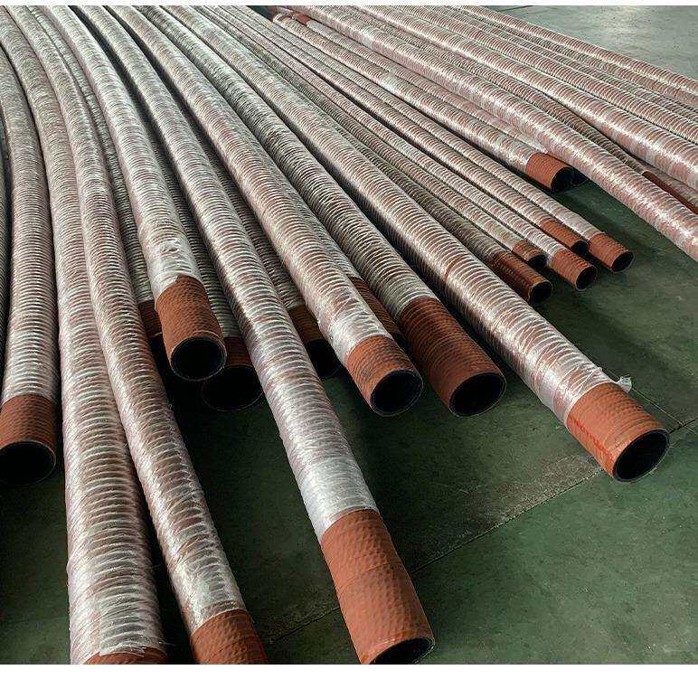 4寸橡胶管喷煤管打灰管非洲耐磨红色淘金管102mm耐磨吸砂管吸排管