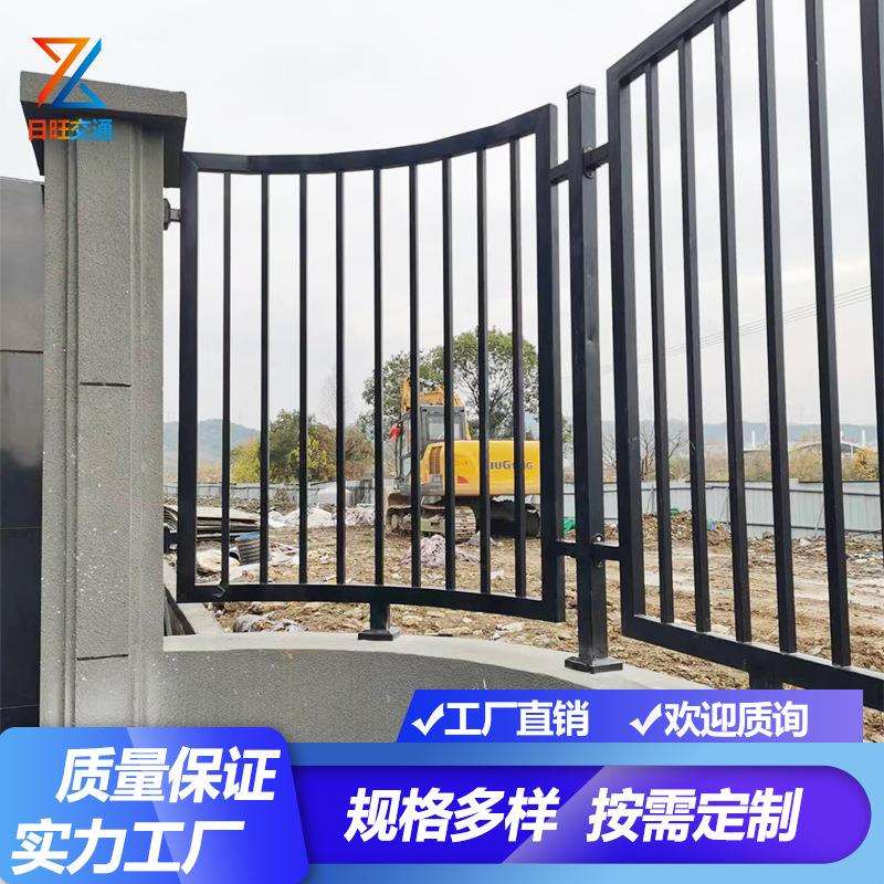 锌合金焊接护栏户外围栏农村院墙栅栏围墙栏杆别墅庭院pvc栅栏门
