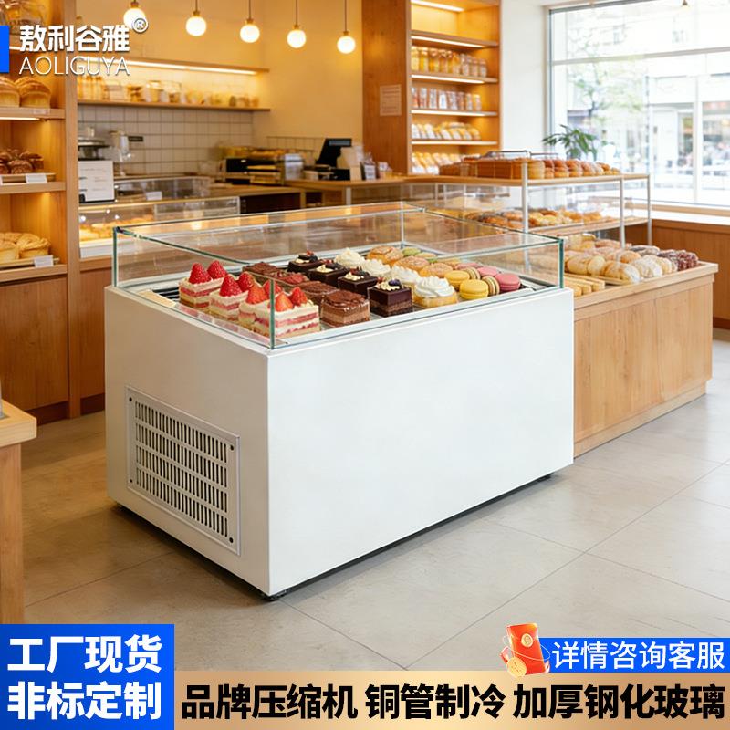 三明治展示柜商用冷藏柜蛋糕柜敞开中岛展示柜西点寿司冷藏保鲜柜