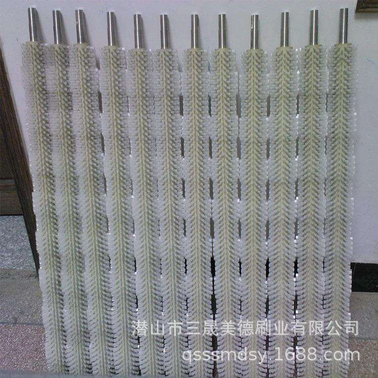 厂家直供 工业清洗工具毛刷辊 1.25米尼龙丝毛刷辊清洁钢丝辊打磨