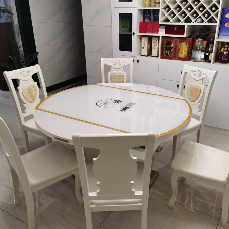 式椅子6318靠背凳代家用中式橡木雕花餐欧简桌椅现约餐厅白色实木