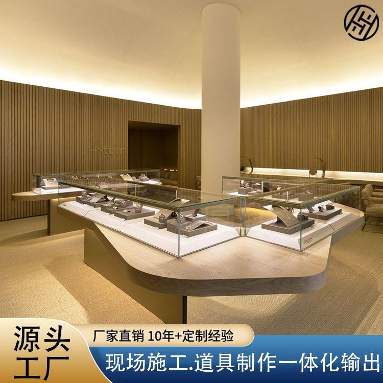 端珠展示柜货柜异形造型珠展示台黄金首饰柜戒指饰品玻璃柜