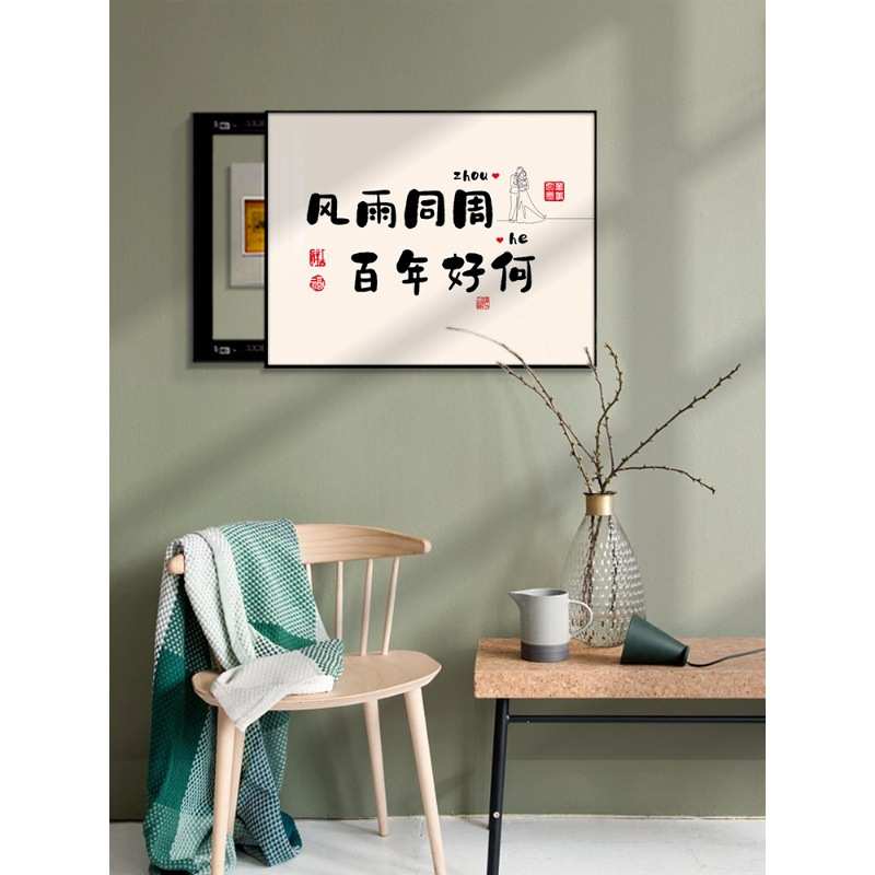姓氏谐音电表箱装饰画竖款电闸开关盒创意礼物餐厅墙竖款挂画图片
