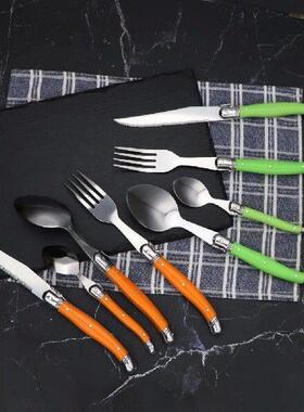 Jaswehome 4pcs Stainless Steel Cutlery Set Laguiole Dinner