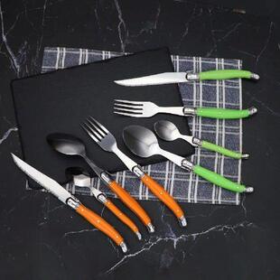 Jaswehome 4pcs Stainless Steel Cutlery Set Laguiole Dinner