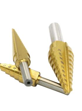 供应英制5pcs三角柄阶梯钻组套装/台阶钻/宝塔钻/高速钢钻头