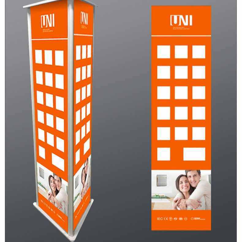 三面旋转展示架电工灯饰展架陈列架洞洞板立柱三面旋转架超市货架,商业/办公家具,宣传栏/公告栏,淘宝优惠券,粉丝福利购,淘宝优惠卷