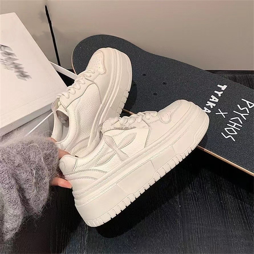 chic粉色底板小众韩版百搭老爹鞋