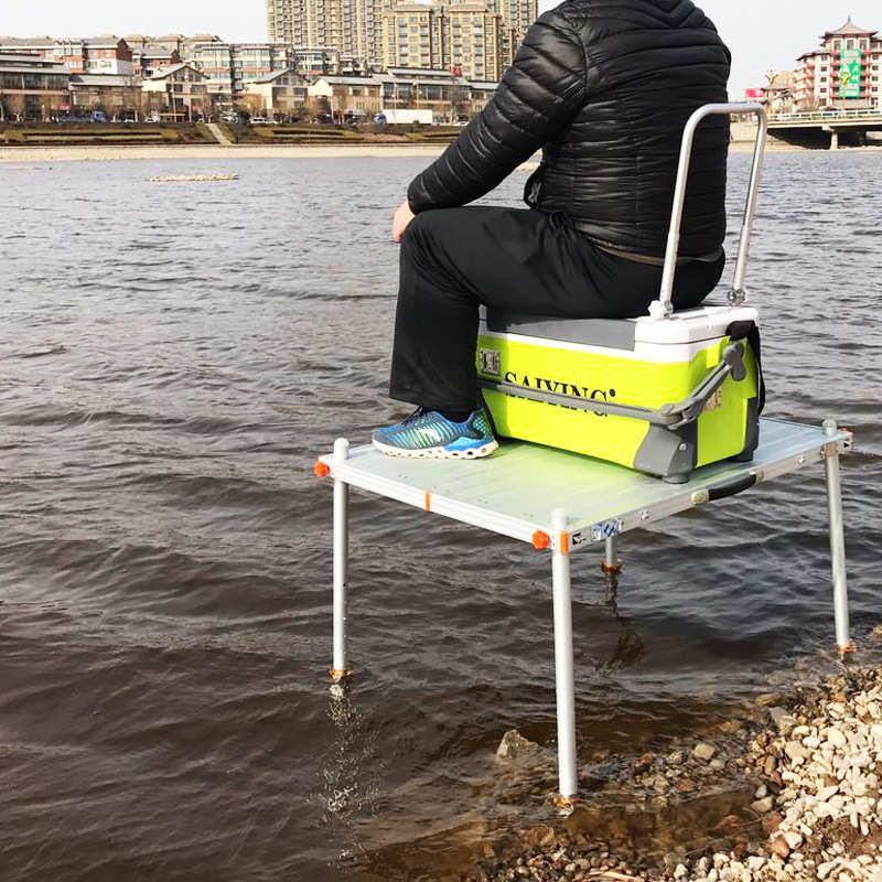 2018新款钓台全卡沿超轻钓鱼台铝合金五刹车大钓台加厚加粗加长腿