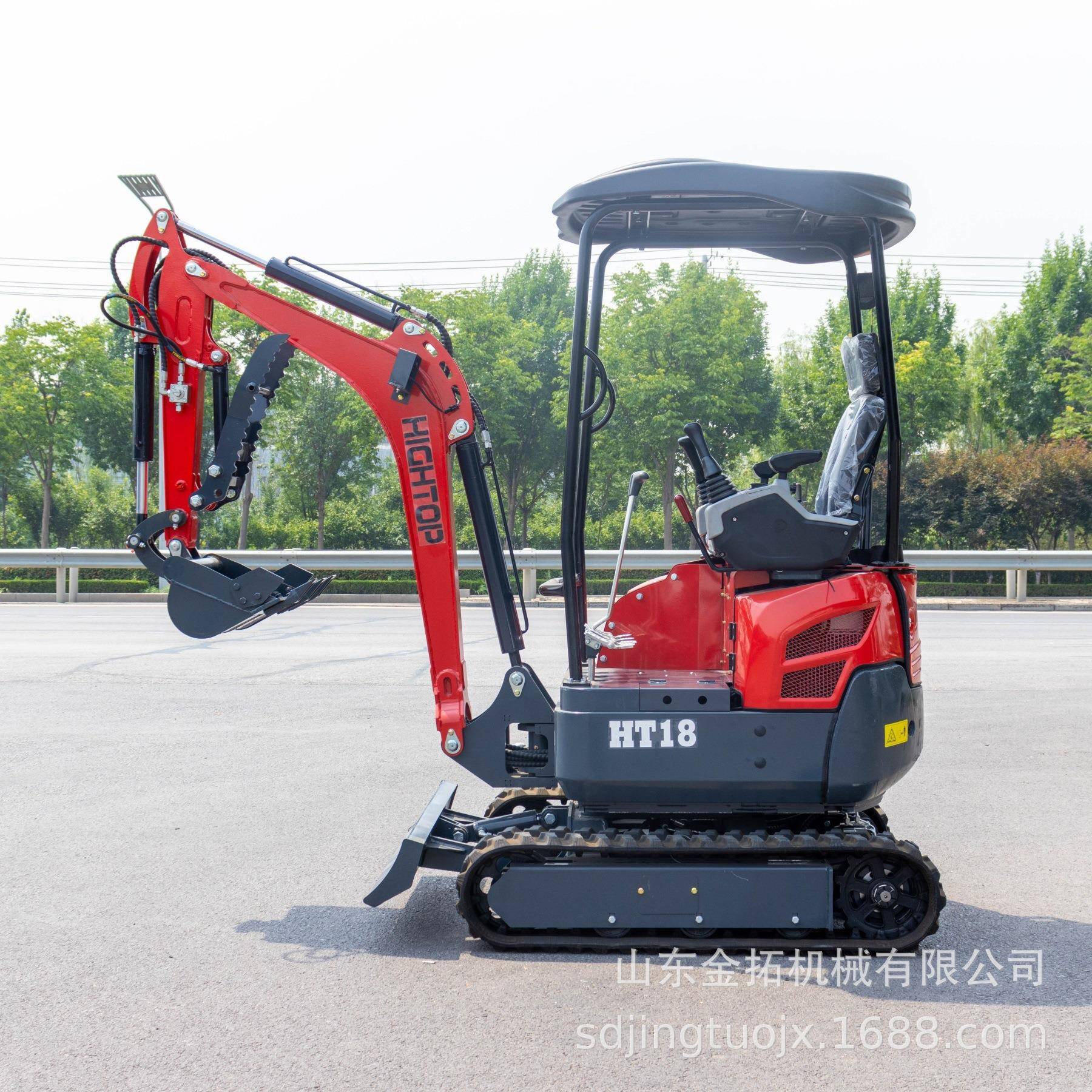 出口全新迷你挖掘机厂家农用18履带挖掘机液压先导微型挖掘机