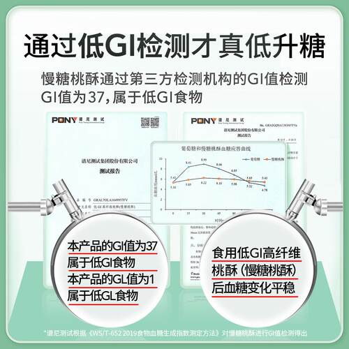 【119元选5件任】教授低GI黑青AWS稞桃酥友孕妇无糖小糖吃16慢8g