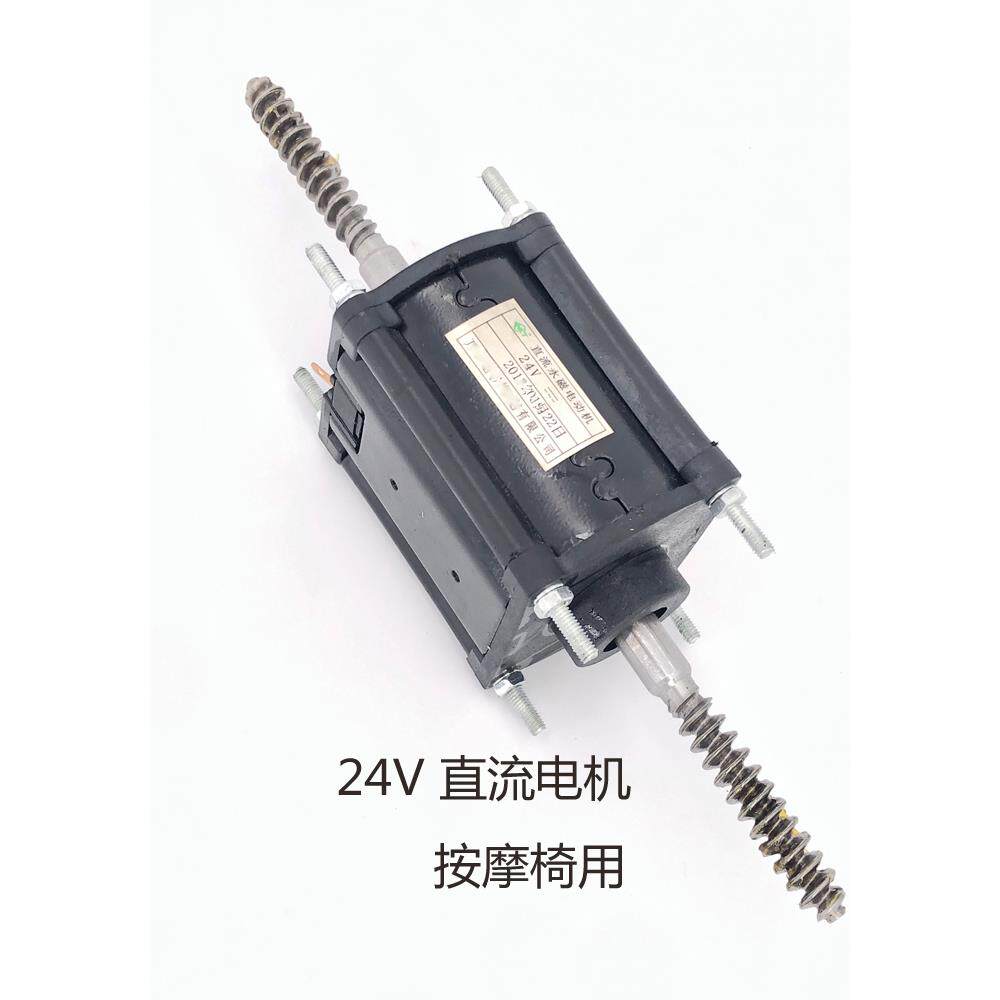 双头按摩椅电机配件按摩椅靠背220V双轴电机按摩垫腰部电机Dc24V