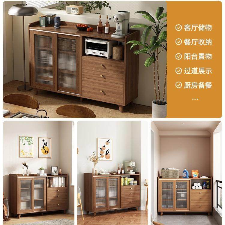 餐柜小分户型橱柜整柜理收纳柜家用大容量厨房储物客WJM厅层边茶