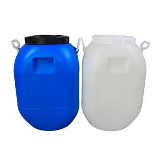 吹塑桶5/20L/52L0L涂CYY料发酵塑料包装桶口小蓝色白方形化工桶